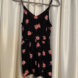 Rose Print Romper